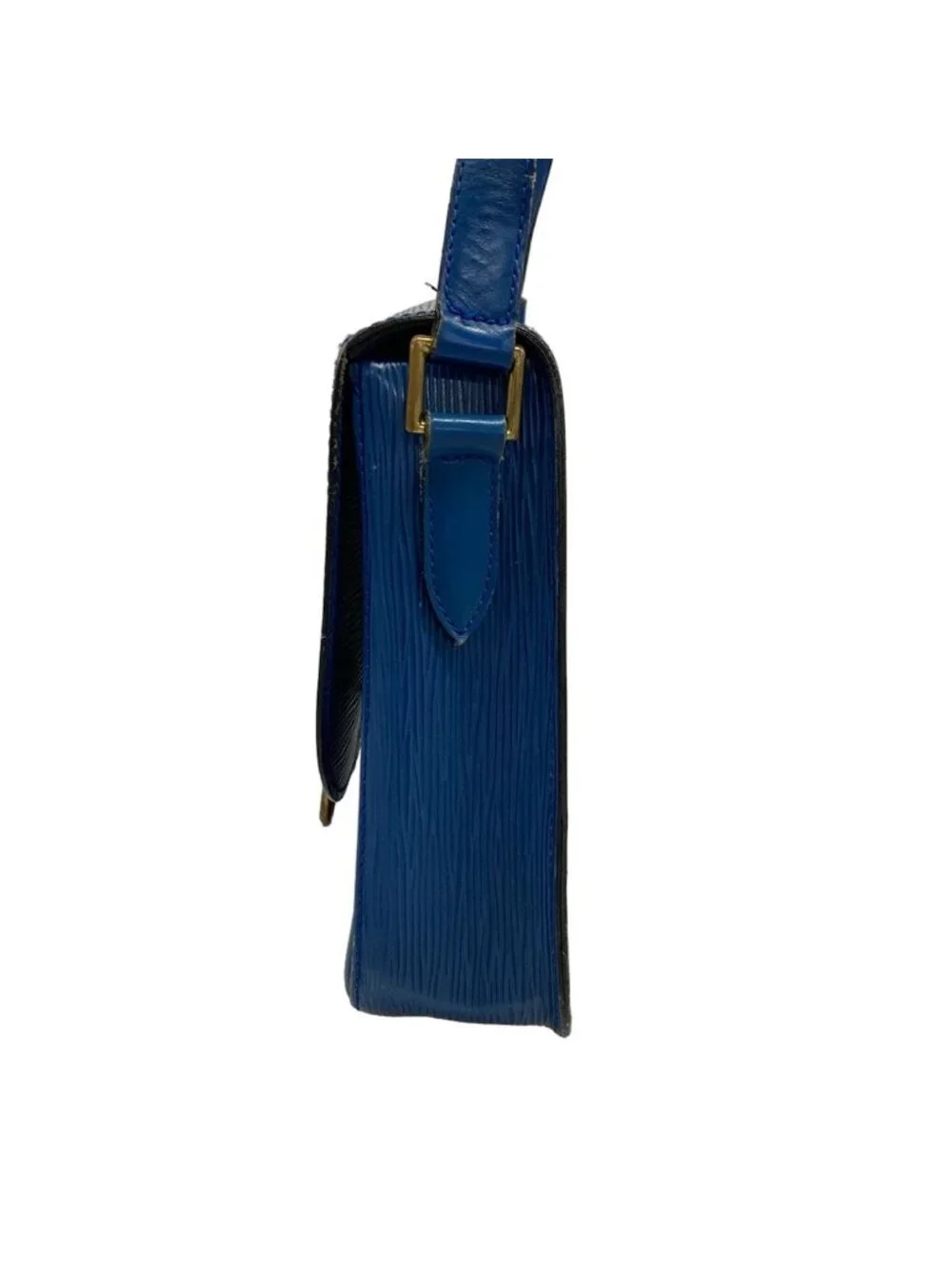 Louis Vuitton Shoulder Bag Epi Sun Crew Toledo Blue Leather
